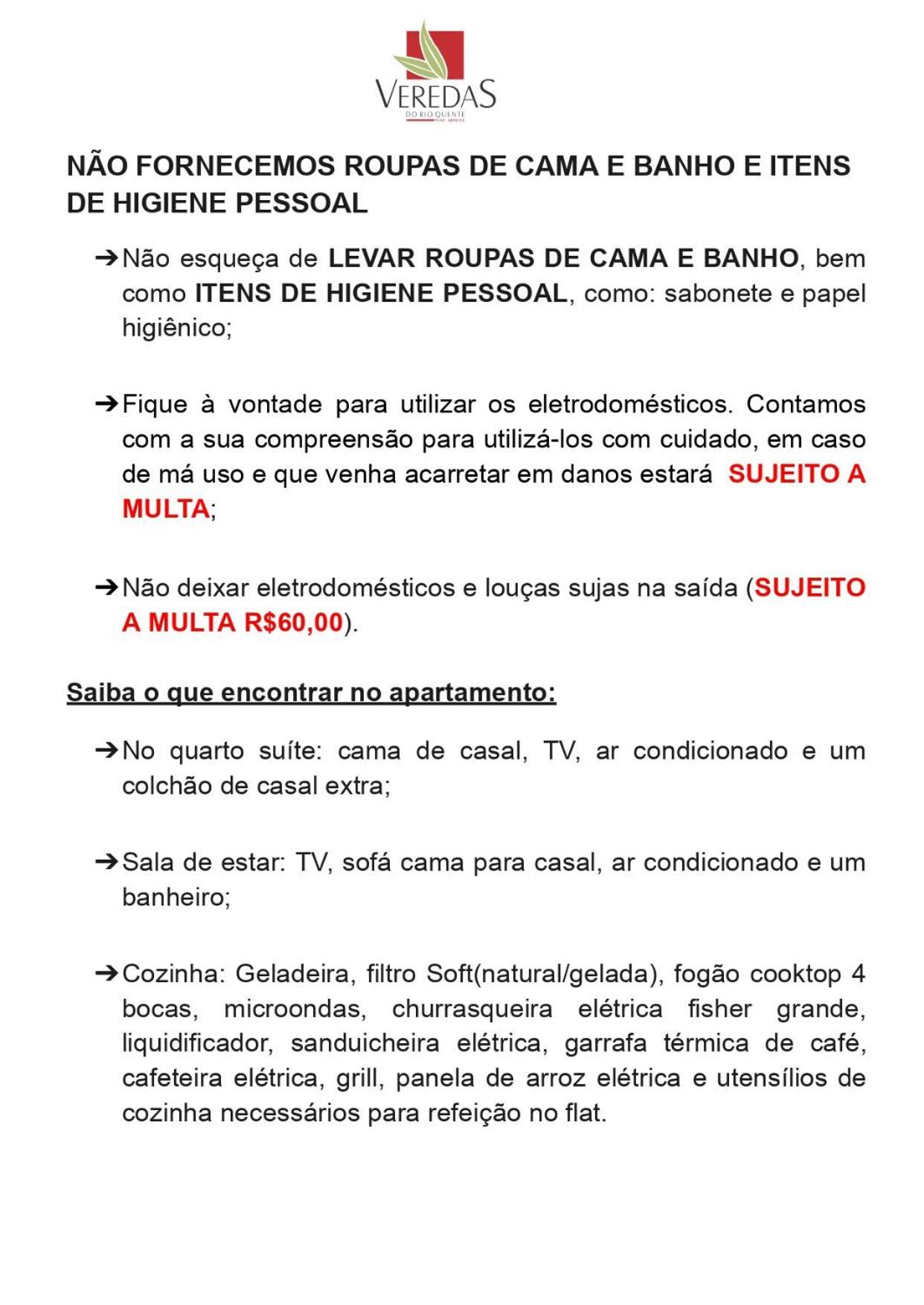 Veredas Do Rio Quente Flat 109 외부 사진